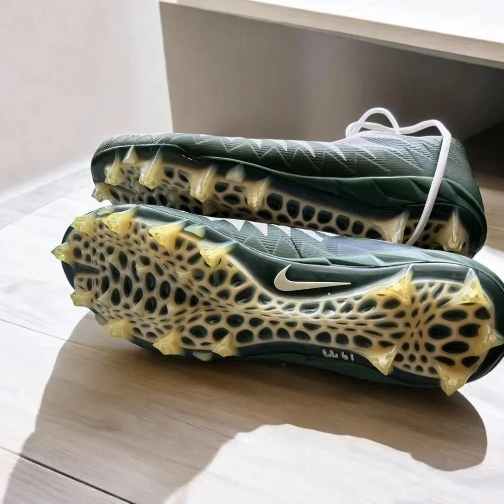 NIKE ALPHA MENACE PRO LOW TD PRF GREEN/WTE MEN SIZE 17 FOOTBALL CLEATS N… - Picture 3 of 9